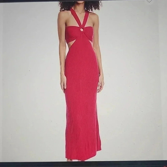 - BA&SH CUTOUT MAXI DRESS SIZE L - Picture 1 of 7